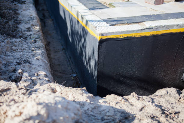 Residential Exterior Waterproofing installation at a Spring Valley, MN home by SJ Waterproofing Pros